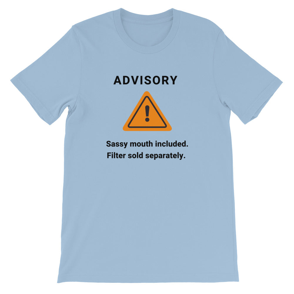 Advisory Sassy Mouth Women's t-shirt