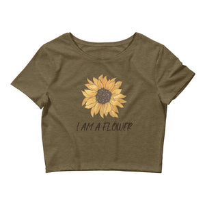 I Am A Flower Crop Tee